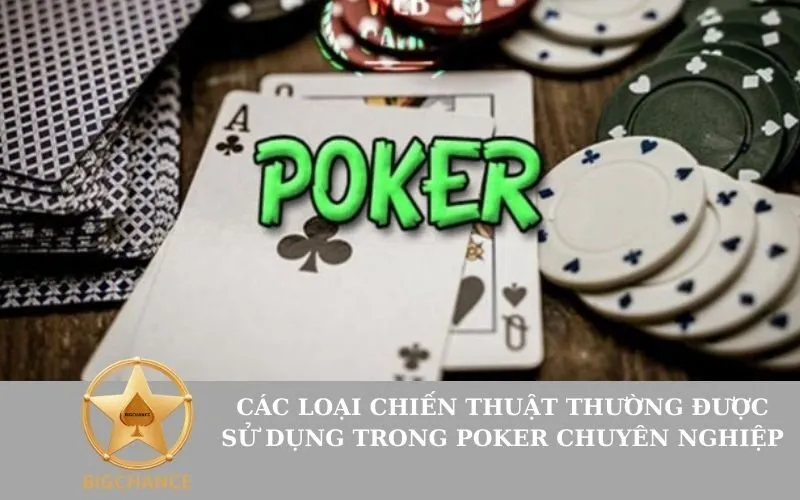 Các Loại Chiến Thuật Thường Được Sử Dụng Trong Poker Chuyên Nghiệp
